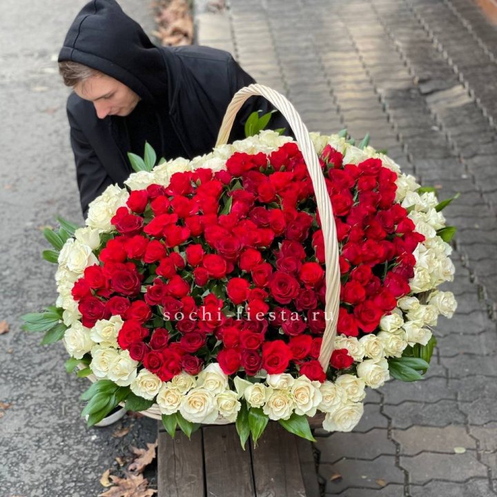 201  роза в корзине   в Кургане