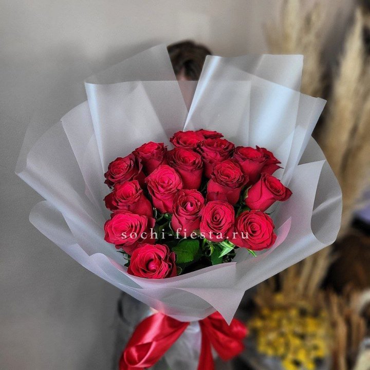 17 красных роз "Нет времени ждать" в Кургане