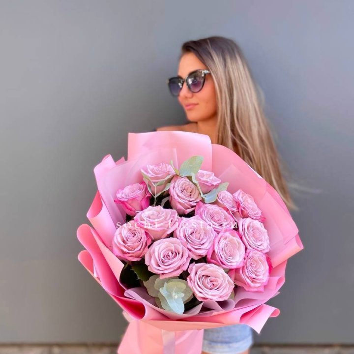Букет розовых роз 2 в Кургане