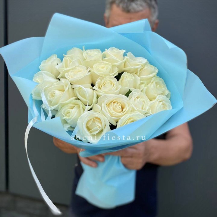 21 белая роза в Кургане
