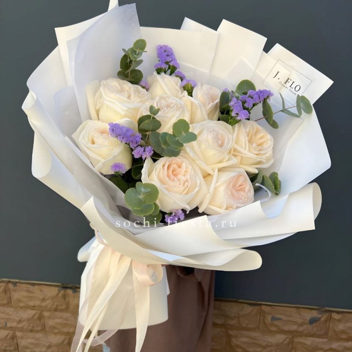 Букет из роз Вайт охара в Кургане
