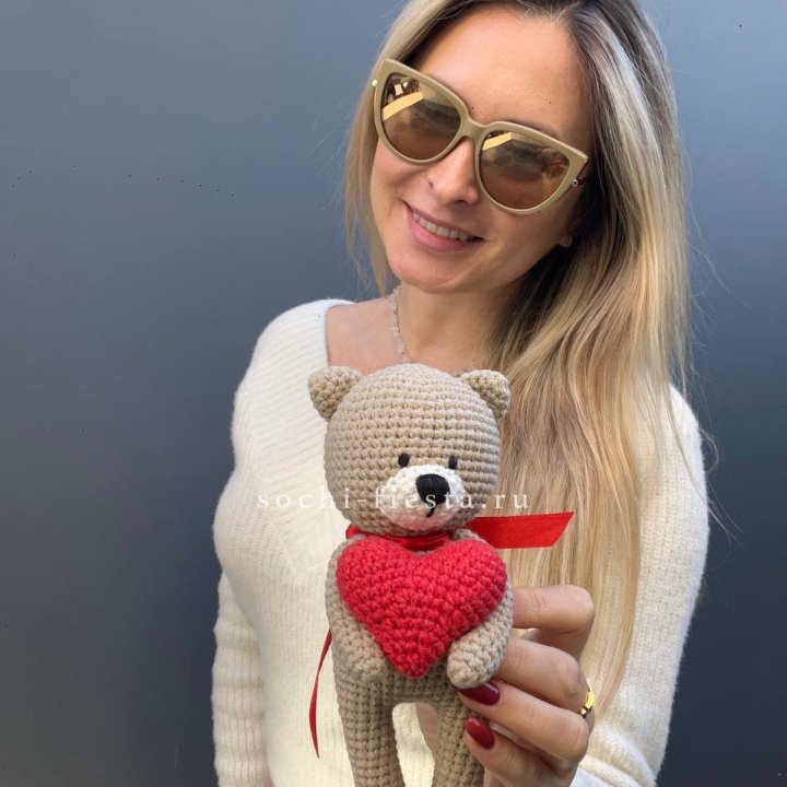 Мишка с сердцем ручной работы в Кургане