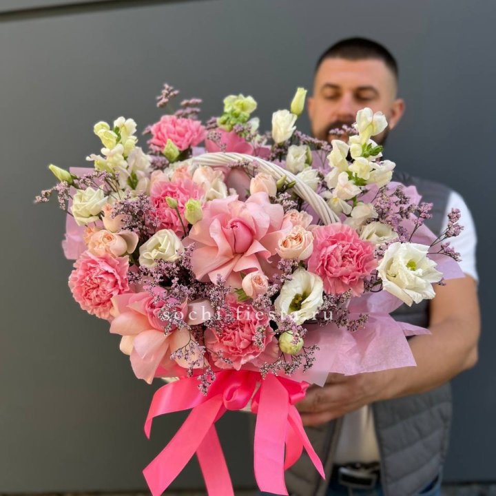 Цветочная корзина №1 в Кургане
