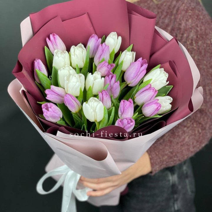 25 тюльпанов микс в Кургане