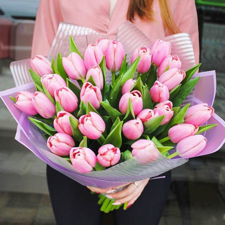 25 тюльпанов "Айс крем" в Кургане