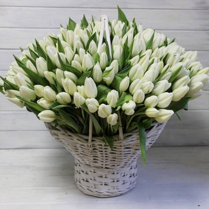 Корзина из 151 тюльпана в Кургане